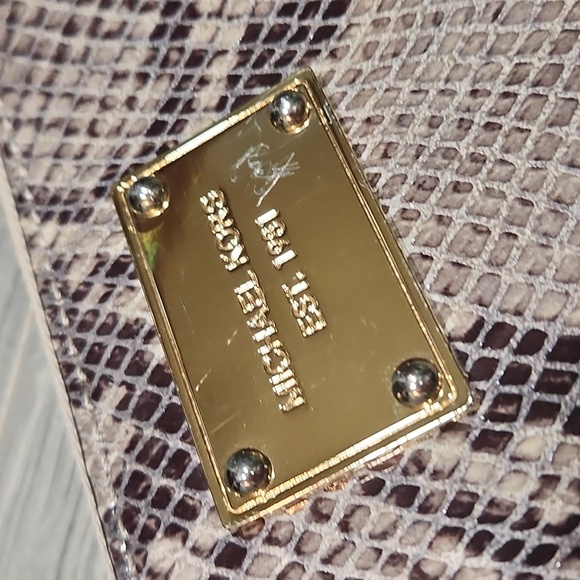 Michael Kors Faux Snakeprint Zip Around Wallet - Picture 2 of 8